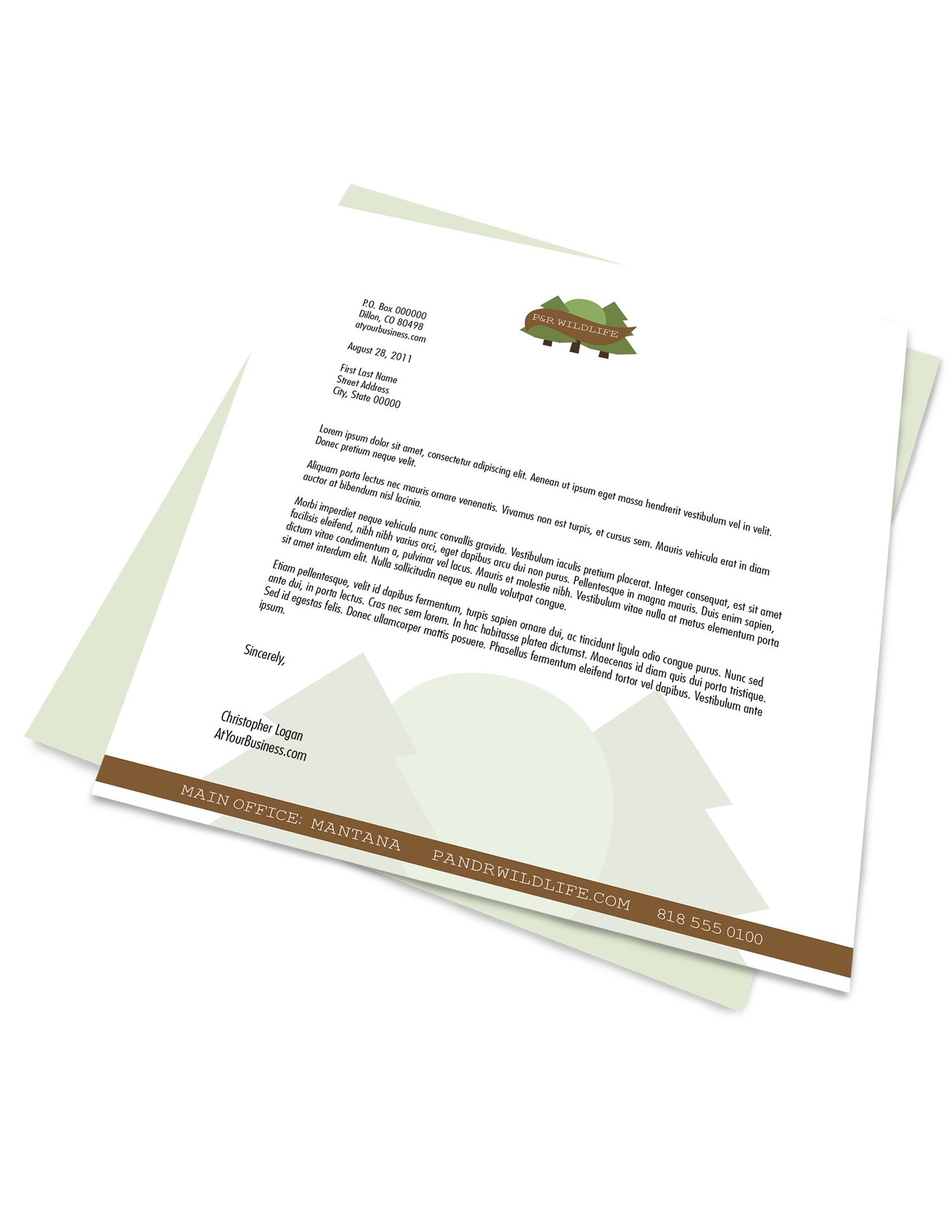 Letterhead Printing On 70lb Linen Uncoated Paper Stock