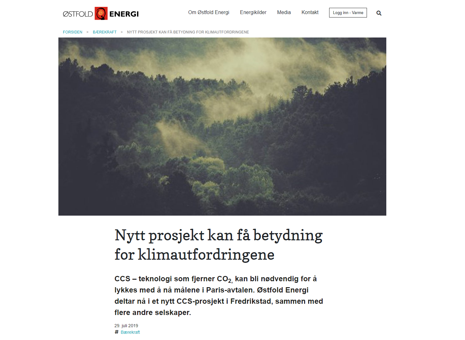 Article - Østfold Energi