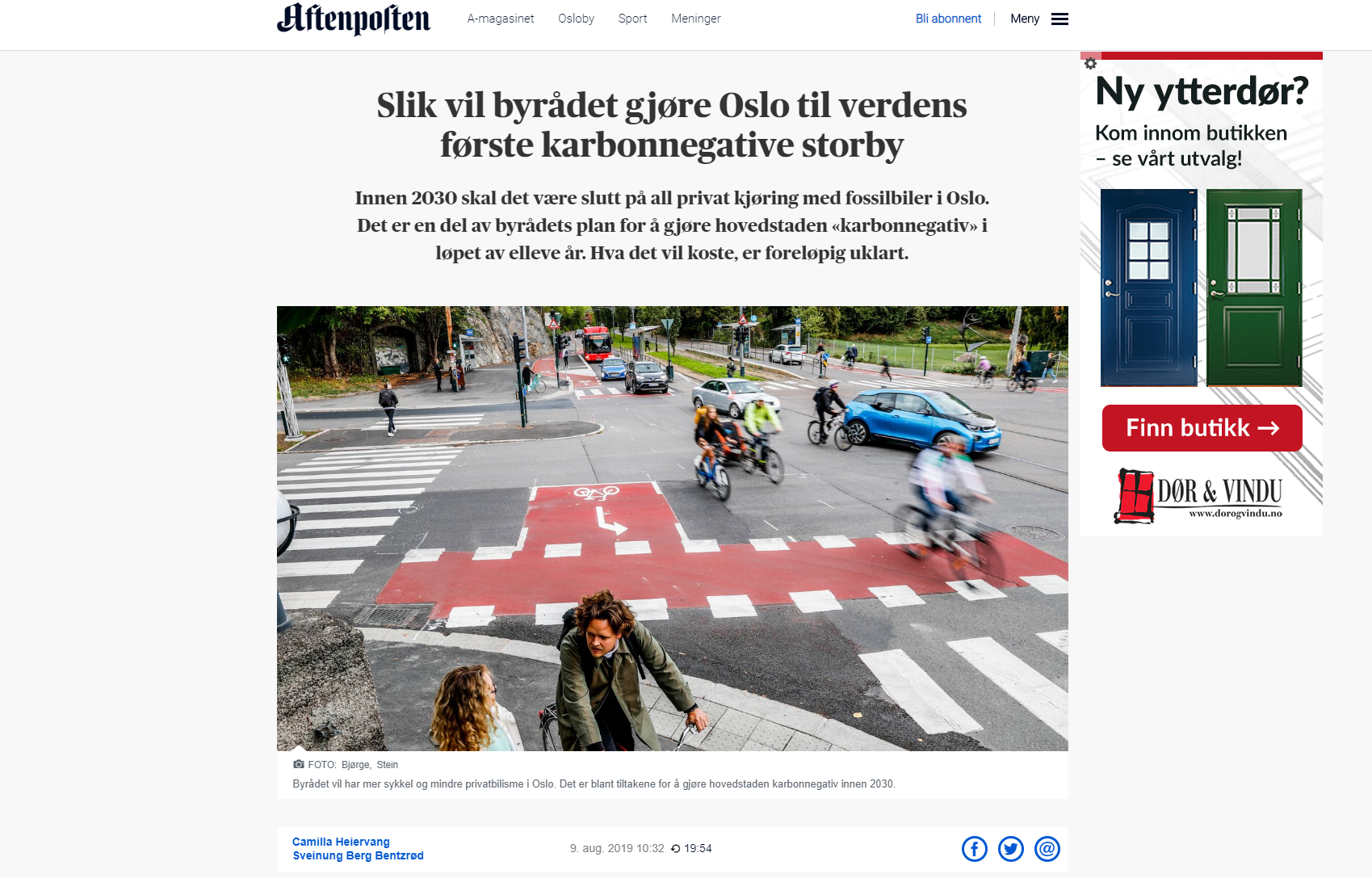 Turning Oslo into the world's first carbon-negative city