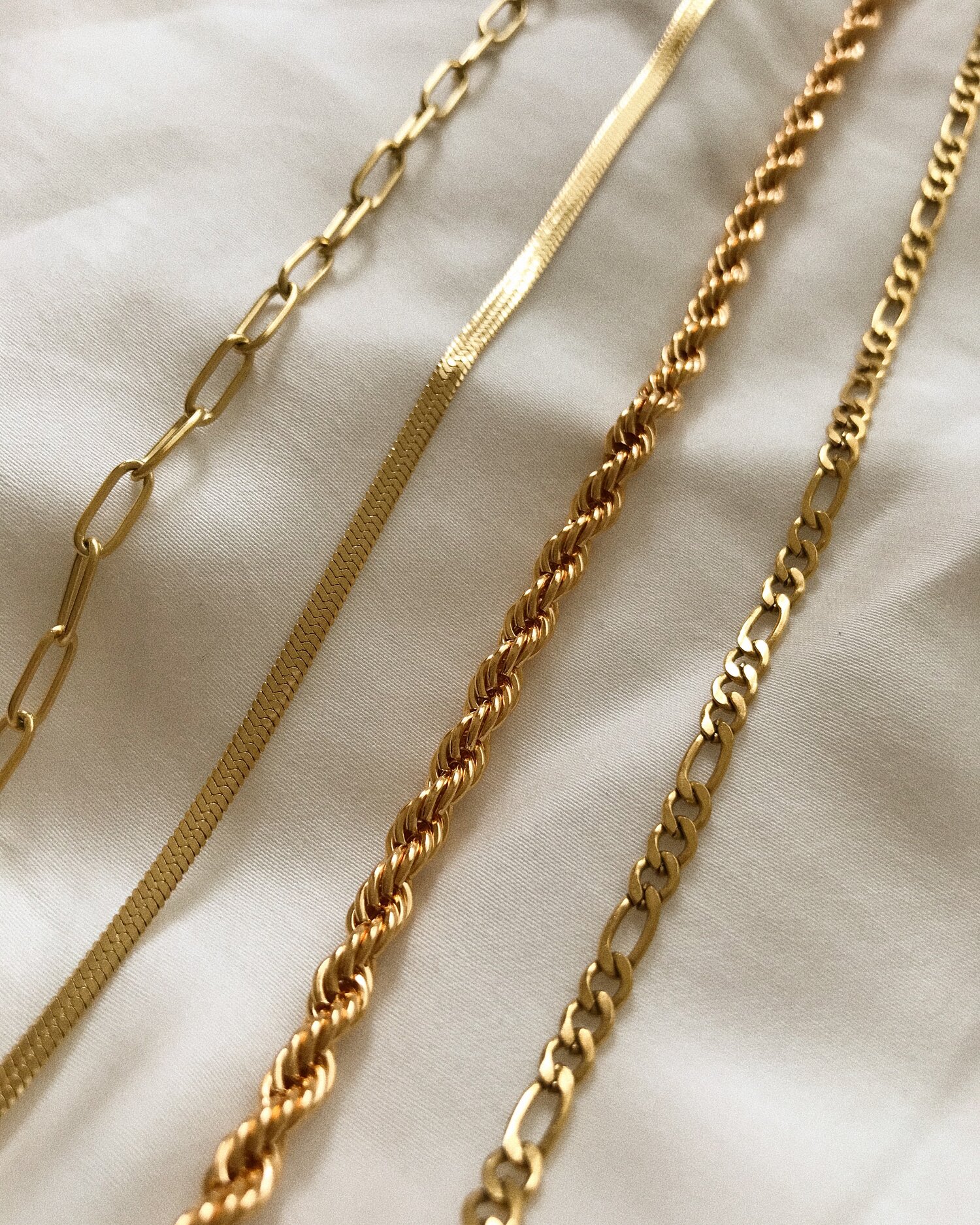 1pc stainless Steel 18k Gold Plated Chain Herringbone - Temu