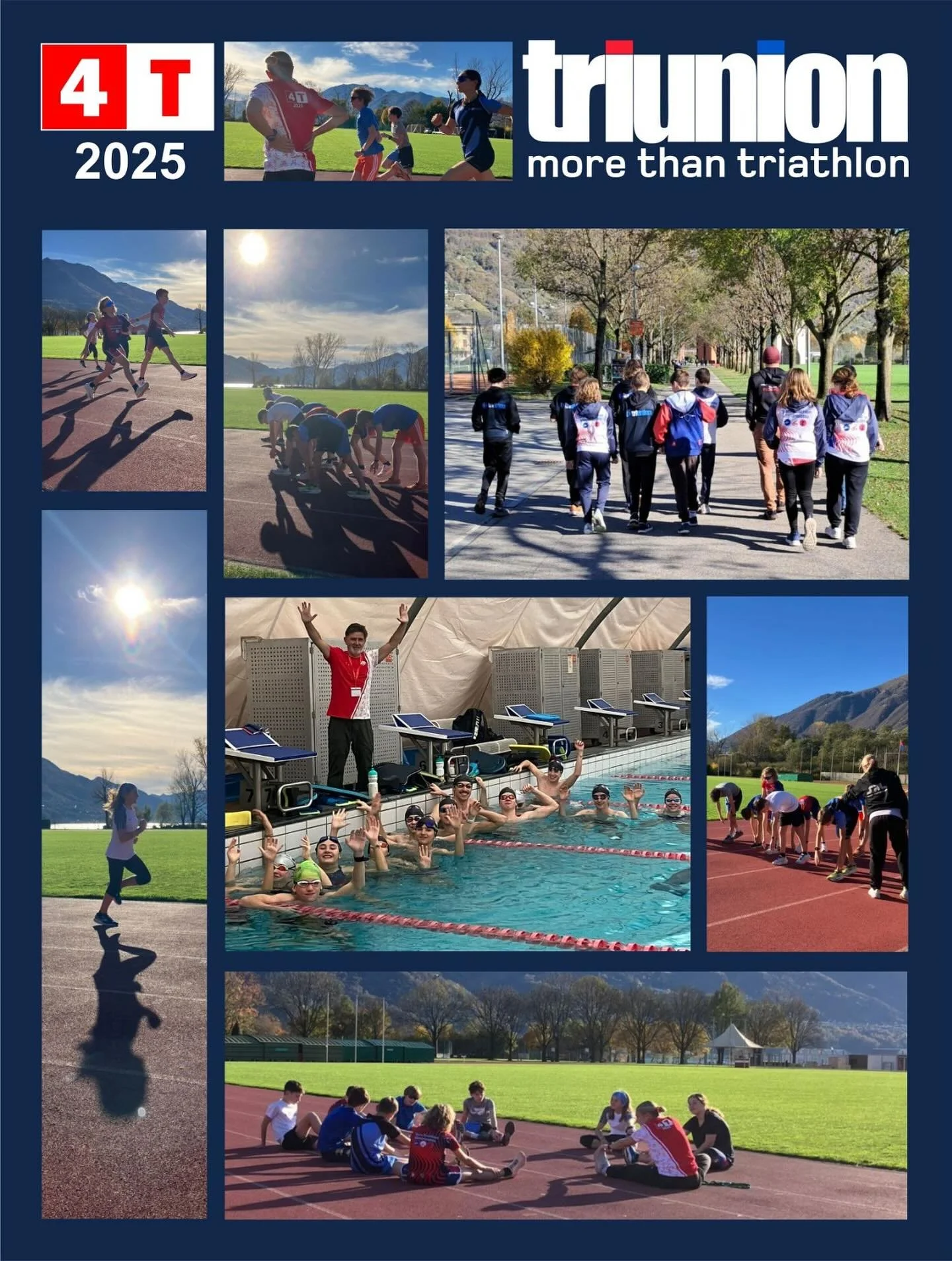 Settimana intensa per i nostri giovani triatleti al 4T!

Non solo allenamenti, ma condivisione, crescita e sostegno🔥

More than triathlon 

#triunion #morethantriathlon #passione #sport #dedizione #amicizia #triathlonticino #giovanitalenti #swimbike