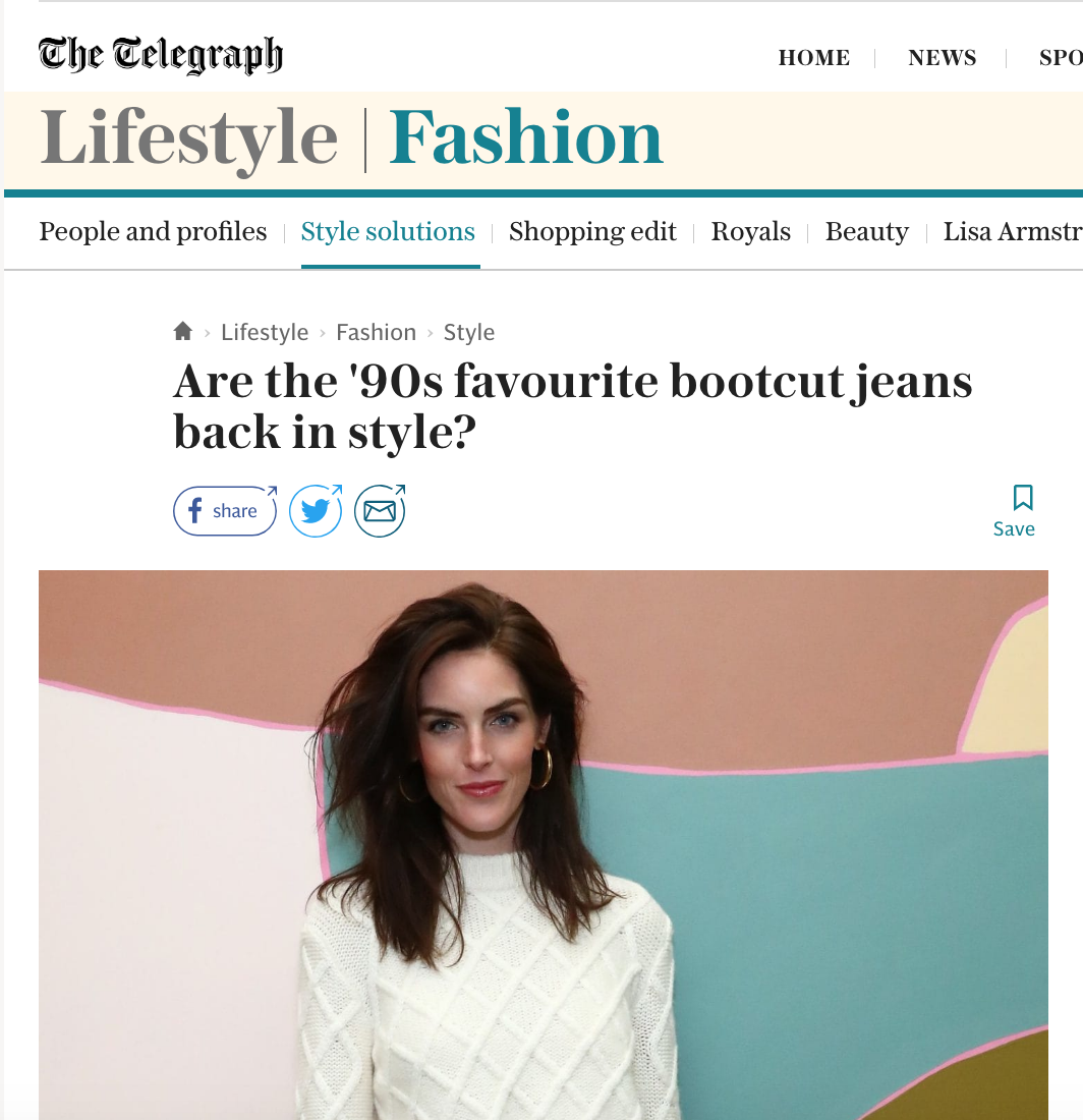 Are the '90s favourite bootcut jeans back in style?