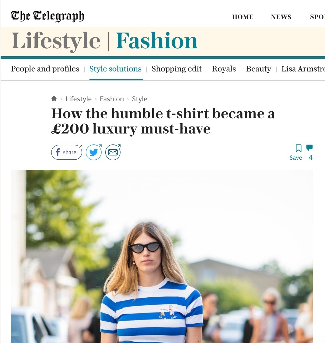 How the humble t-shirt became a £200 luxury must-have