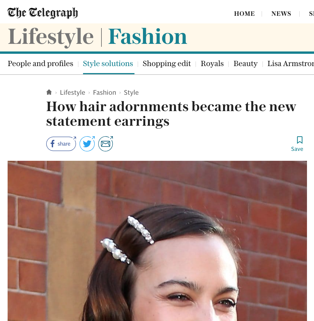 How hair adornments became the new statement earrings