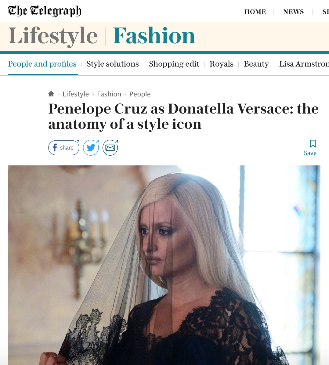 Penelope Cruz as Donatella Versace: the anatomy of a style icon