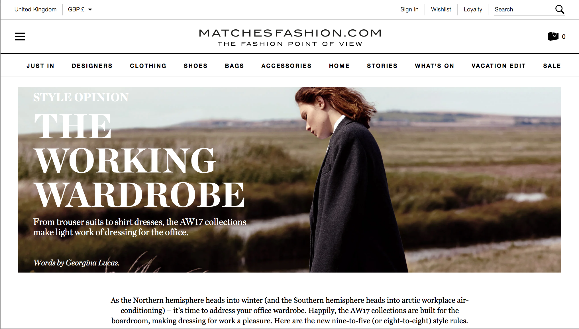 The Working Wardrobe