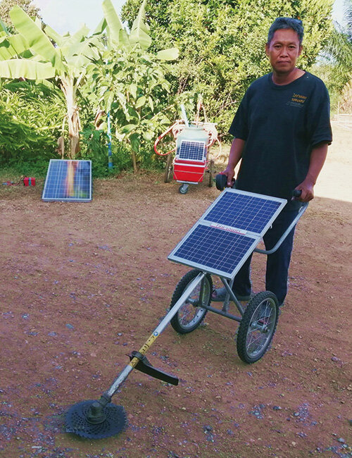 Solar grass cutter