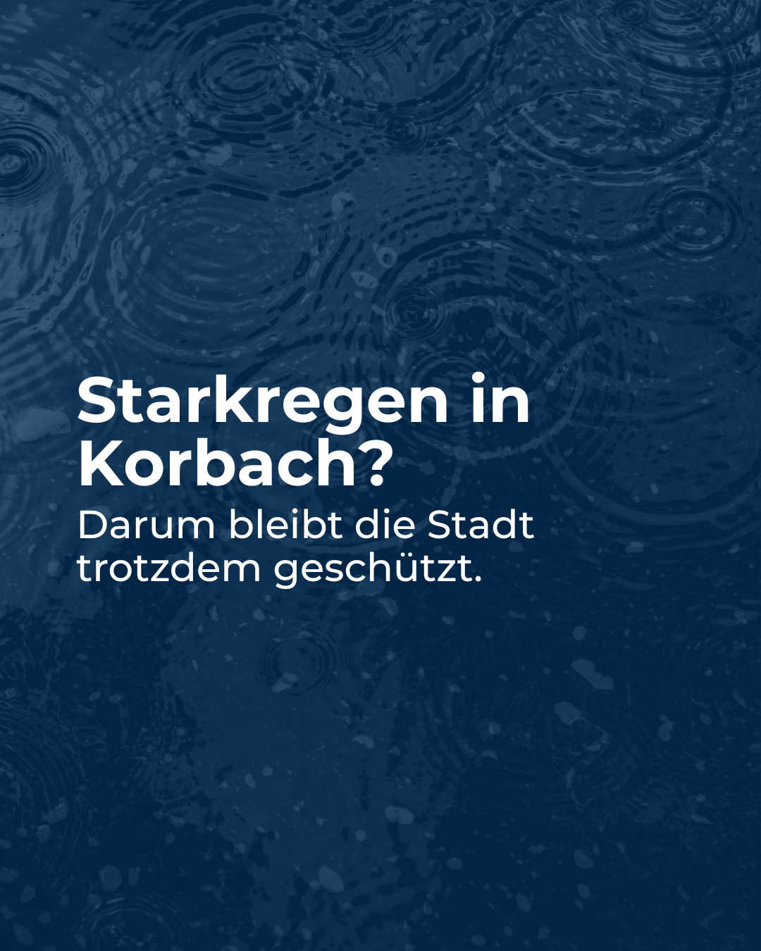 Hochwasserschutz in der Kreis- und Hansestadt Korbach