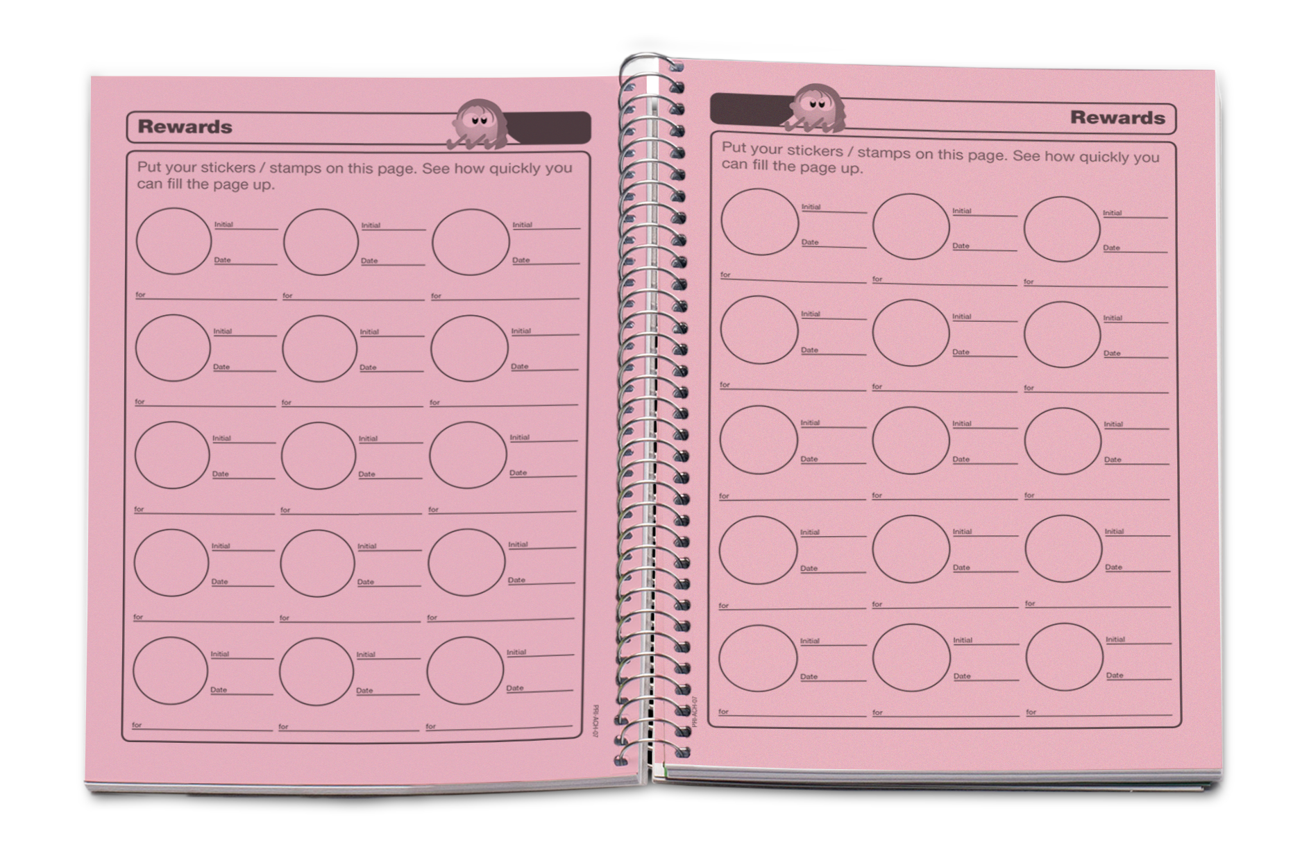 Example of a customised primary school merit and reward system in a planner