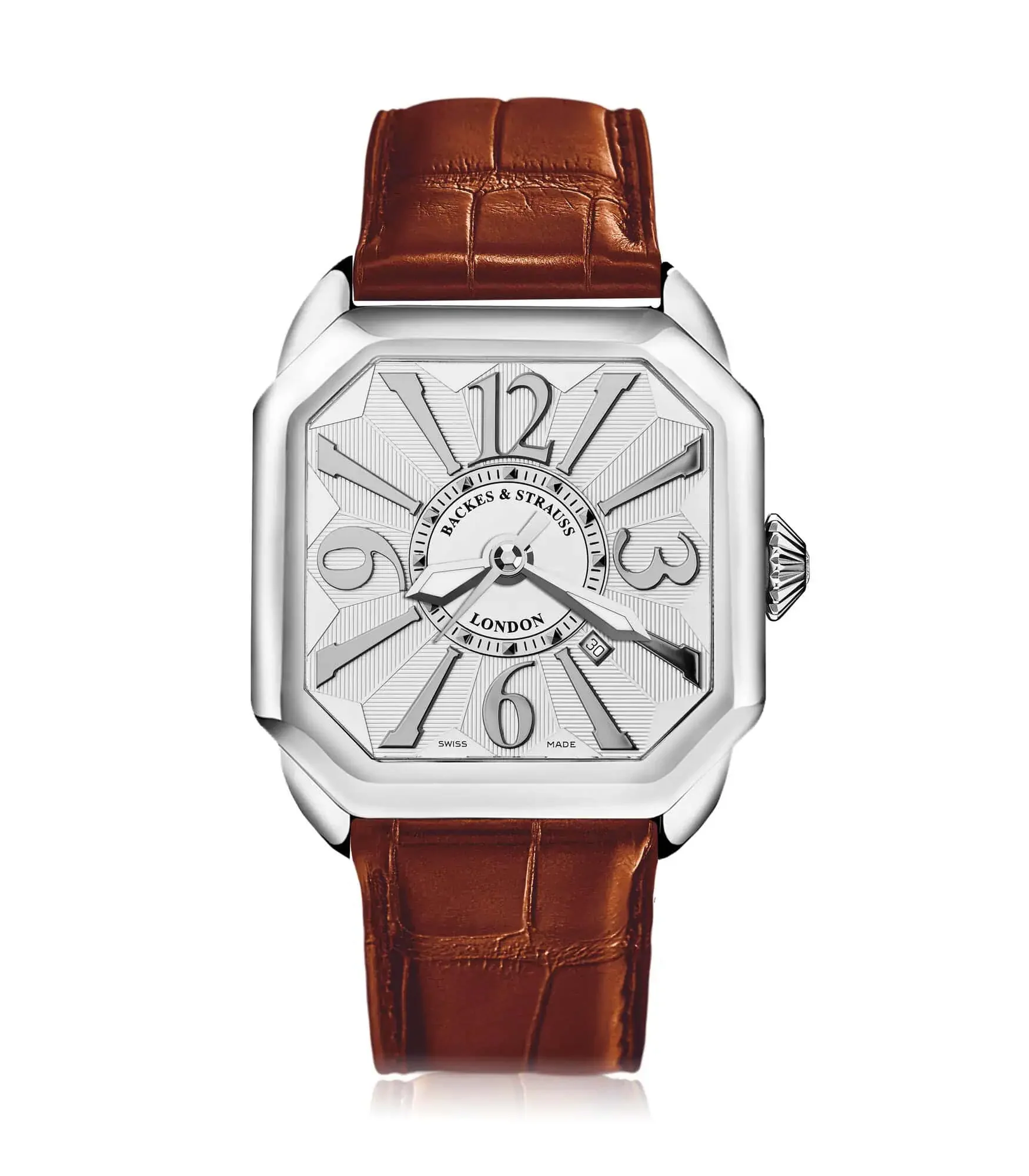 Backes & Strauss Berkeley Steel 40 — White / White Arabic
