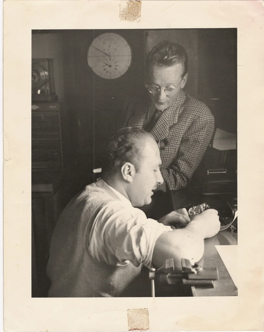 Antranig Knadjian in his work shop