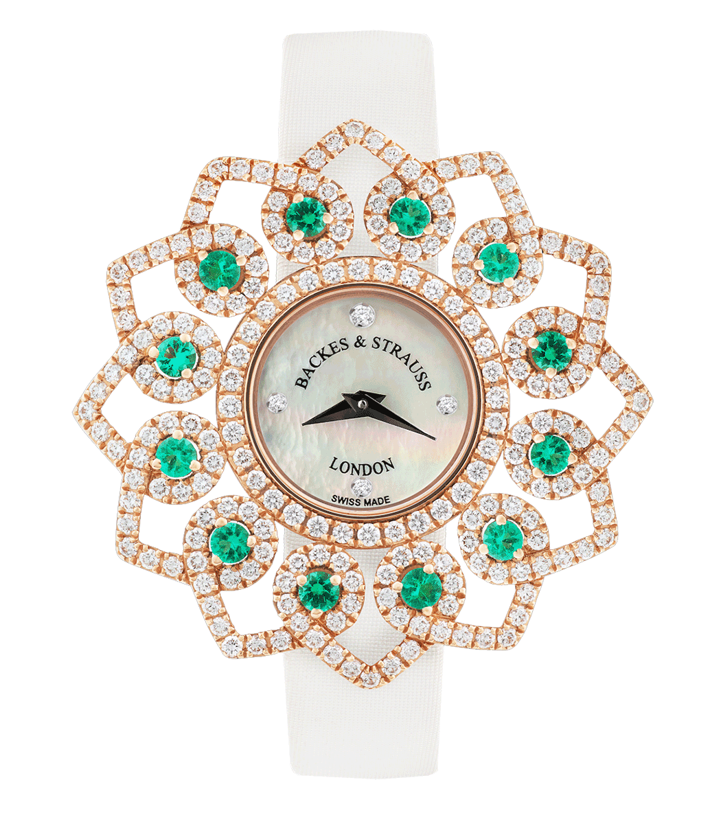 Victoria Brilliant Emerald Green luxury diamond watch