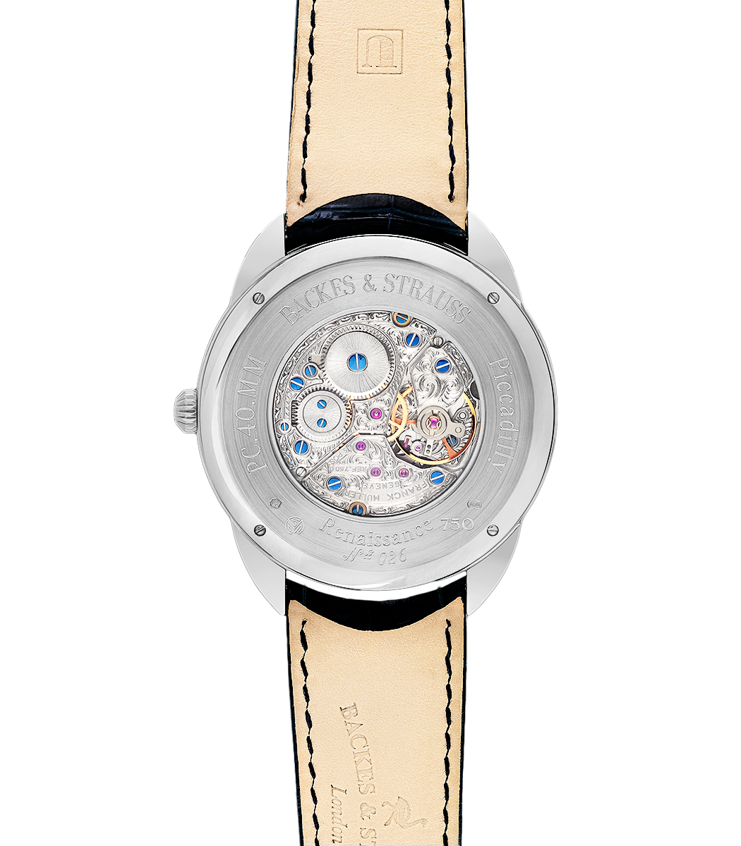 Piccadilly Renaissance 33 back case luxury watch