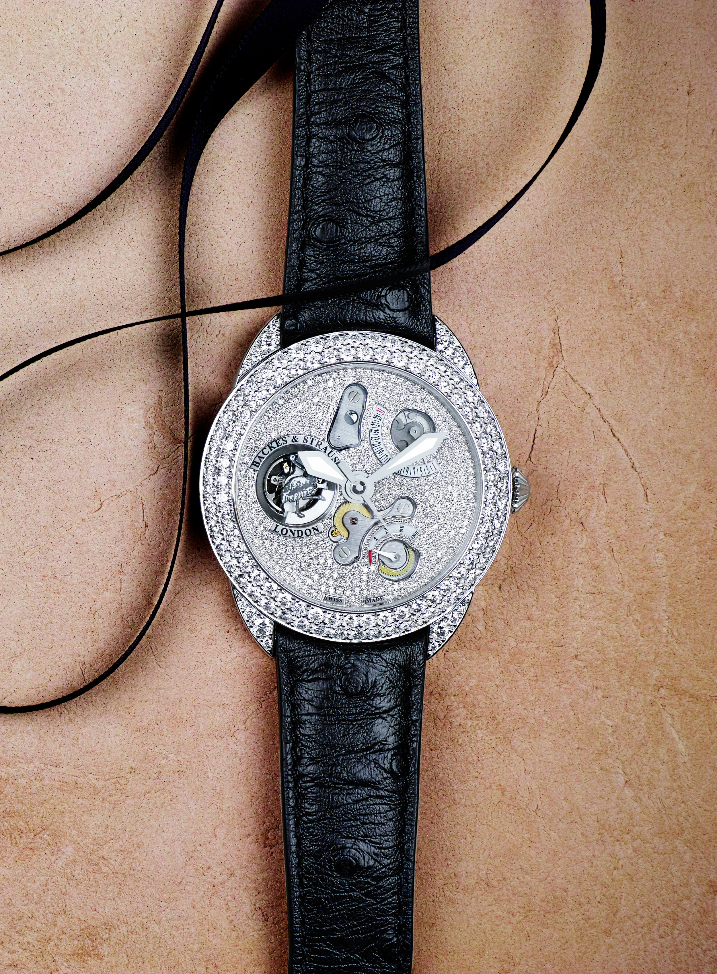 Earl of Strauss 45 limited edition diamond encrusted watch