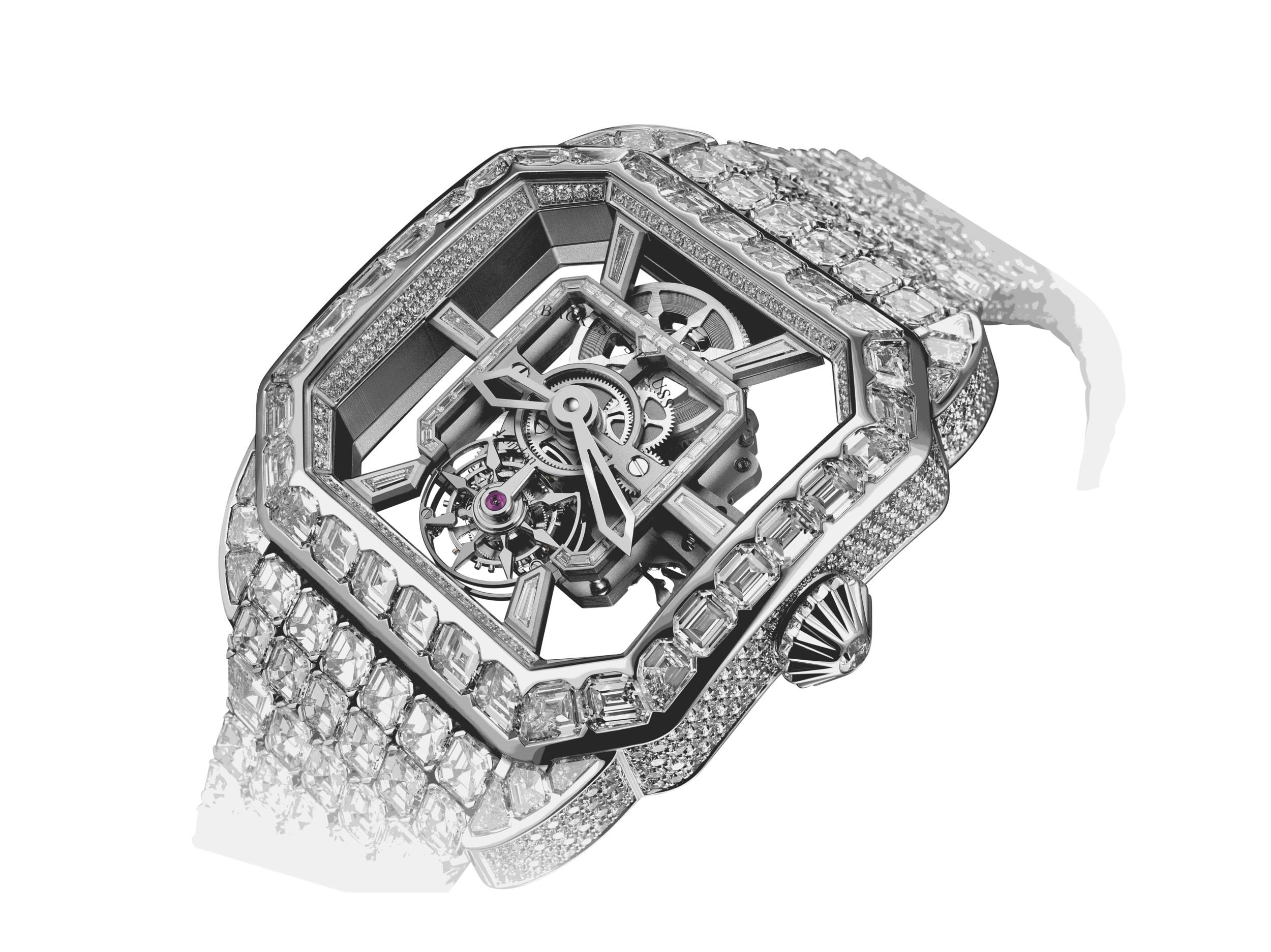 Royal Berkeley Tourbillon 45 diamond watch side-shot