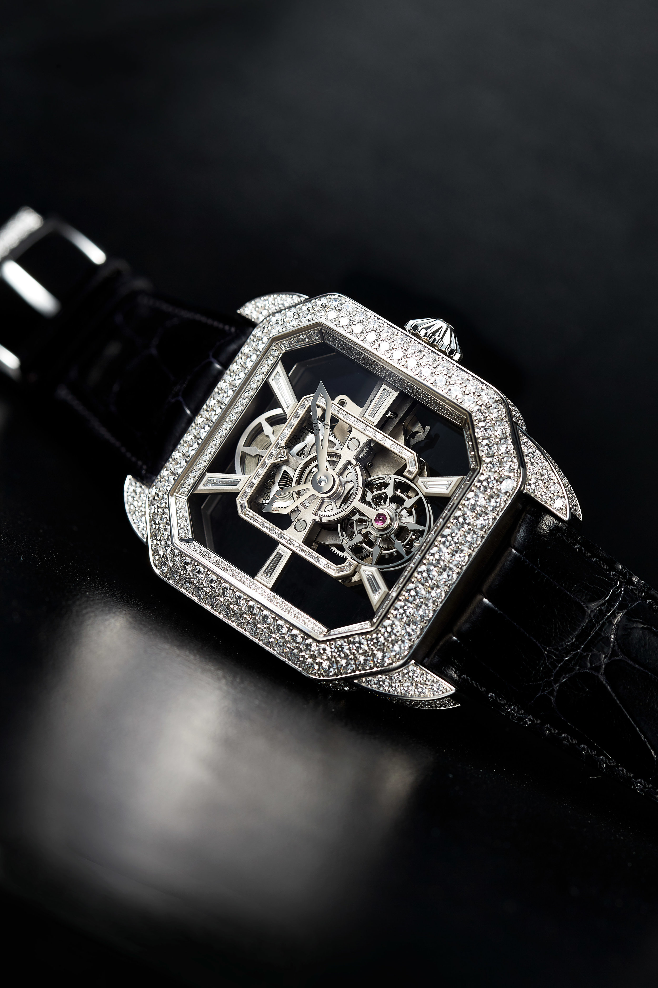Berkeley Emperor Brilliant Tourbillon 45 diamond watch side-shot
