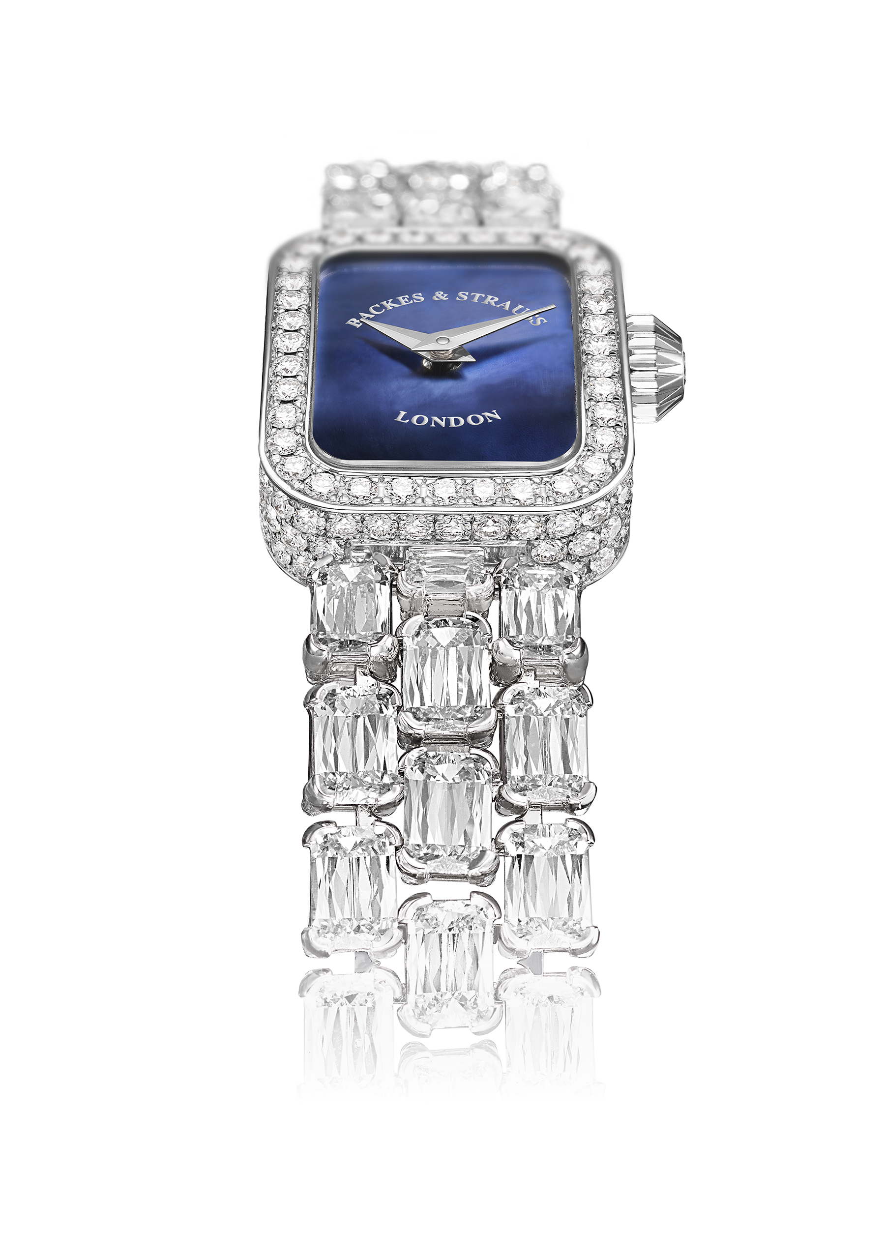 Royal Ashoka Pave diamond watch side-shot 2