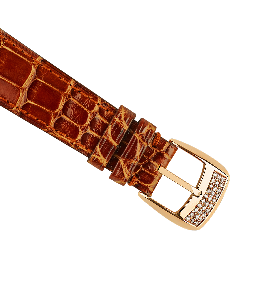 Regent 1609 AD 4047 limited edition diamond watch brown alligator strap