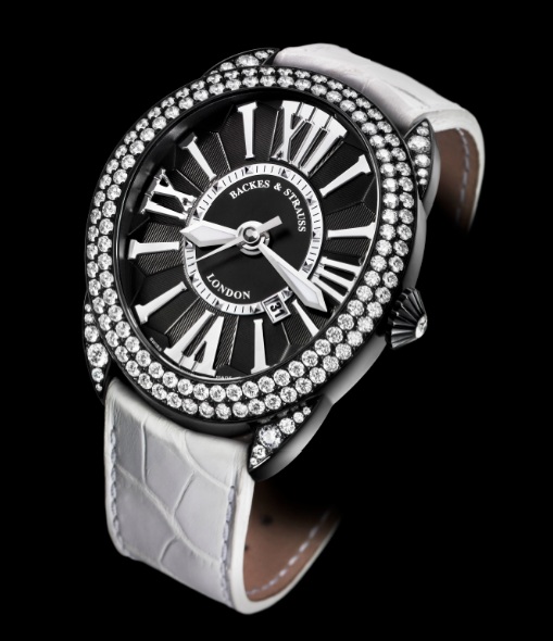 Regent Diamond Knight 4452 diamond set case watch side-shot
