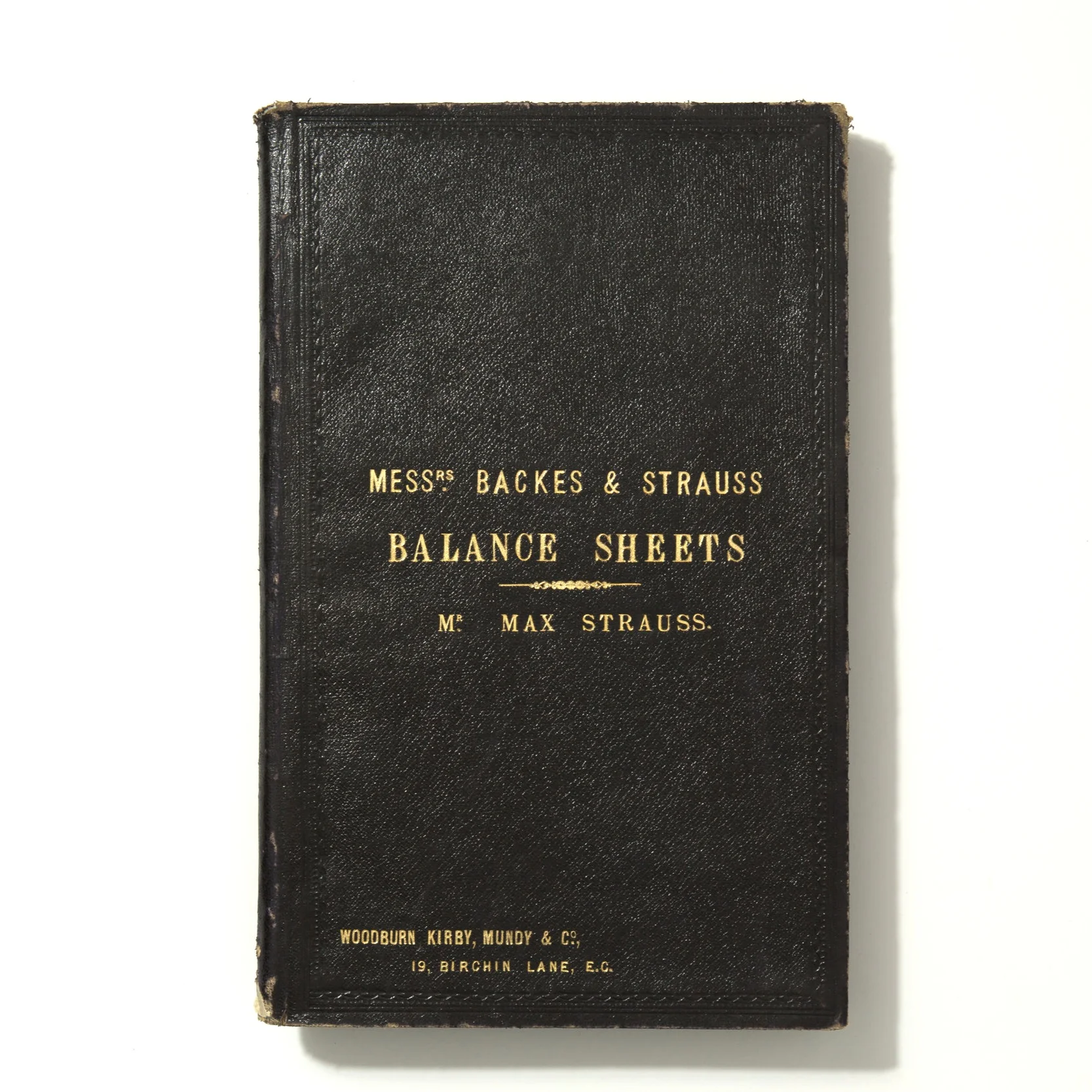 Backes & Strauss Balance Sheets by Max Strauss