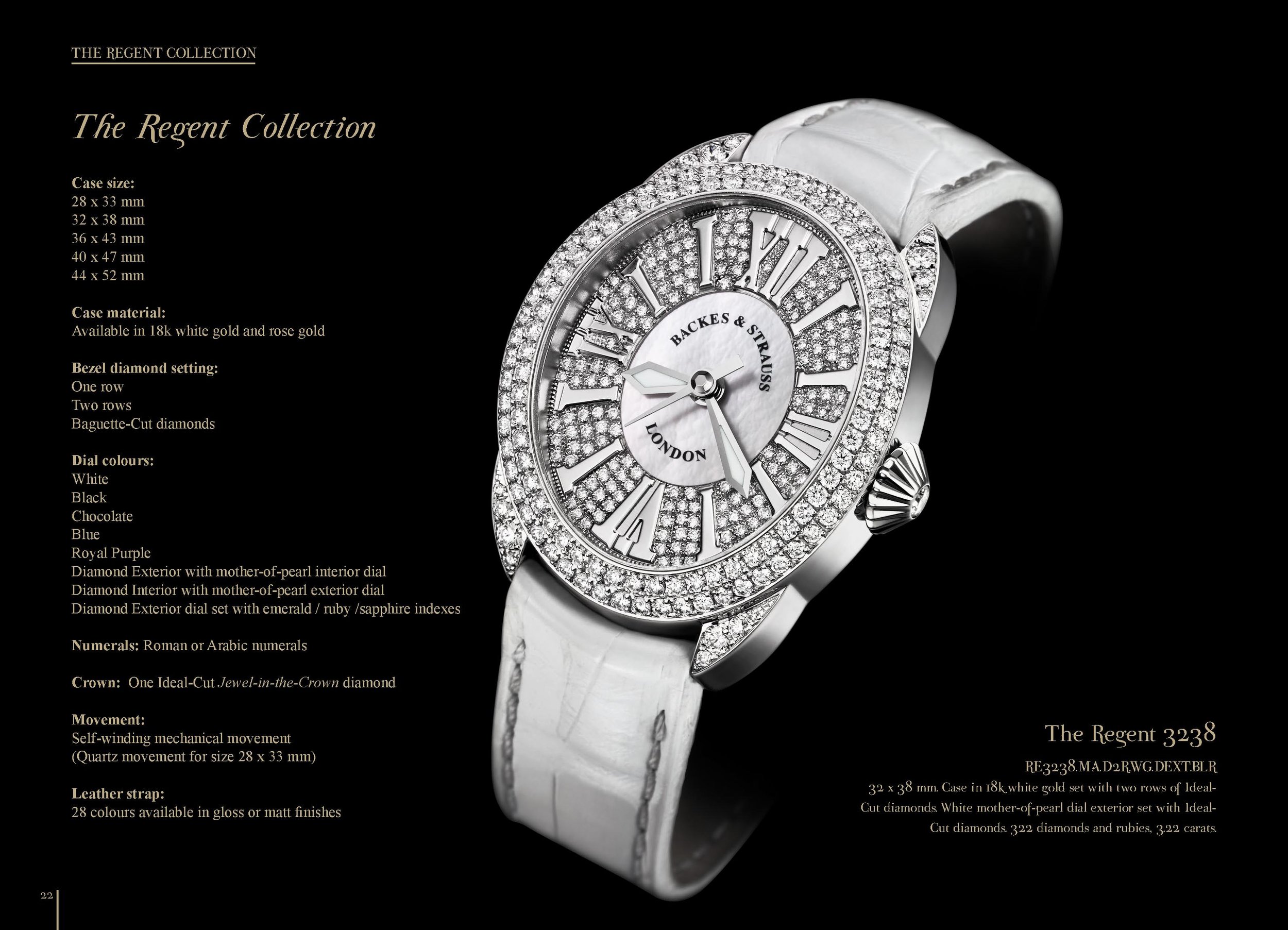 Regent 3238 diamond encrusted watch