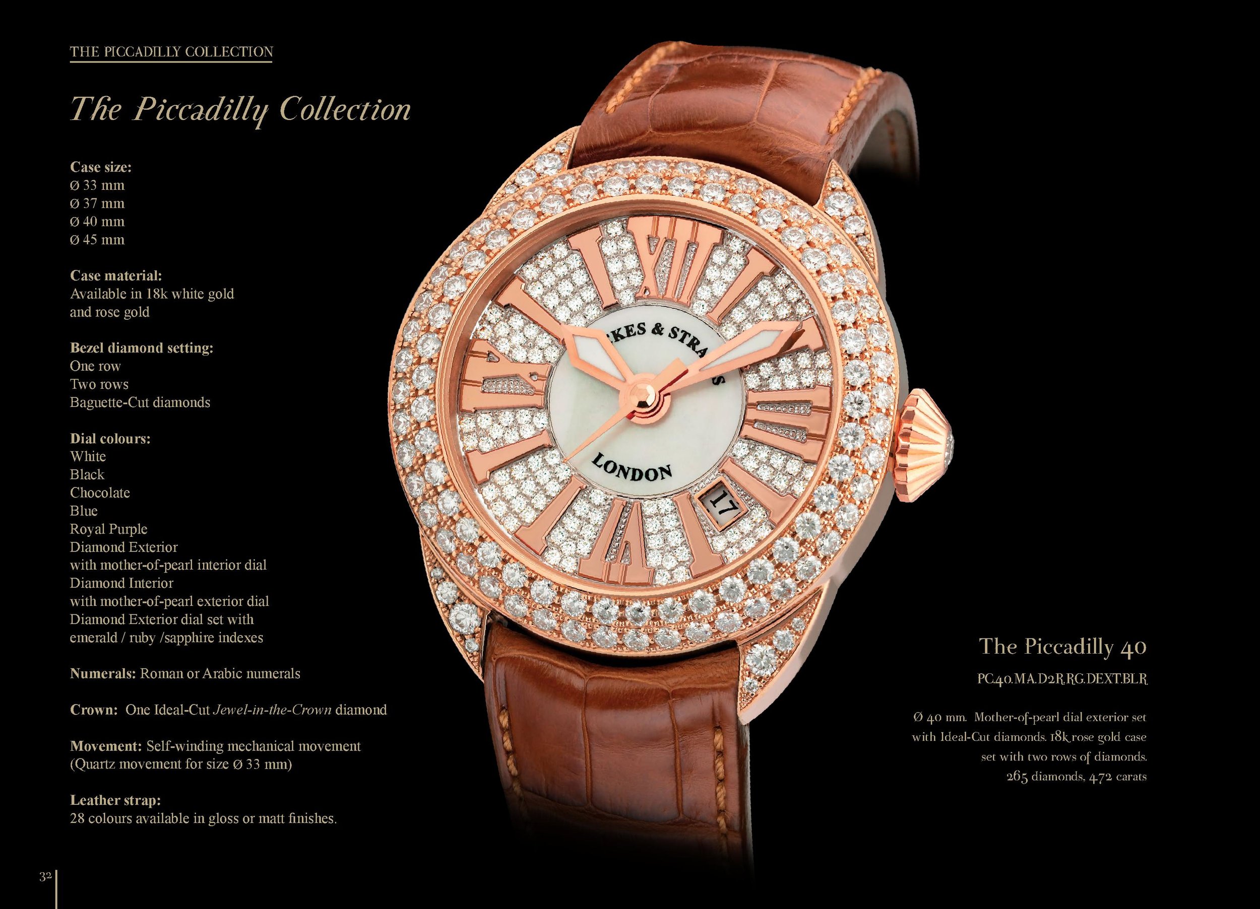 Piccadilly 40 watch