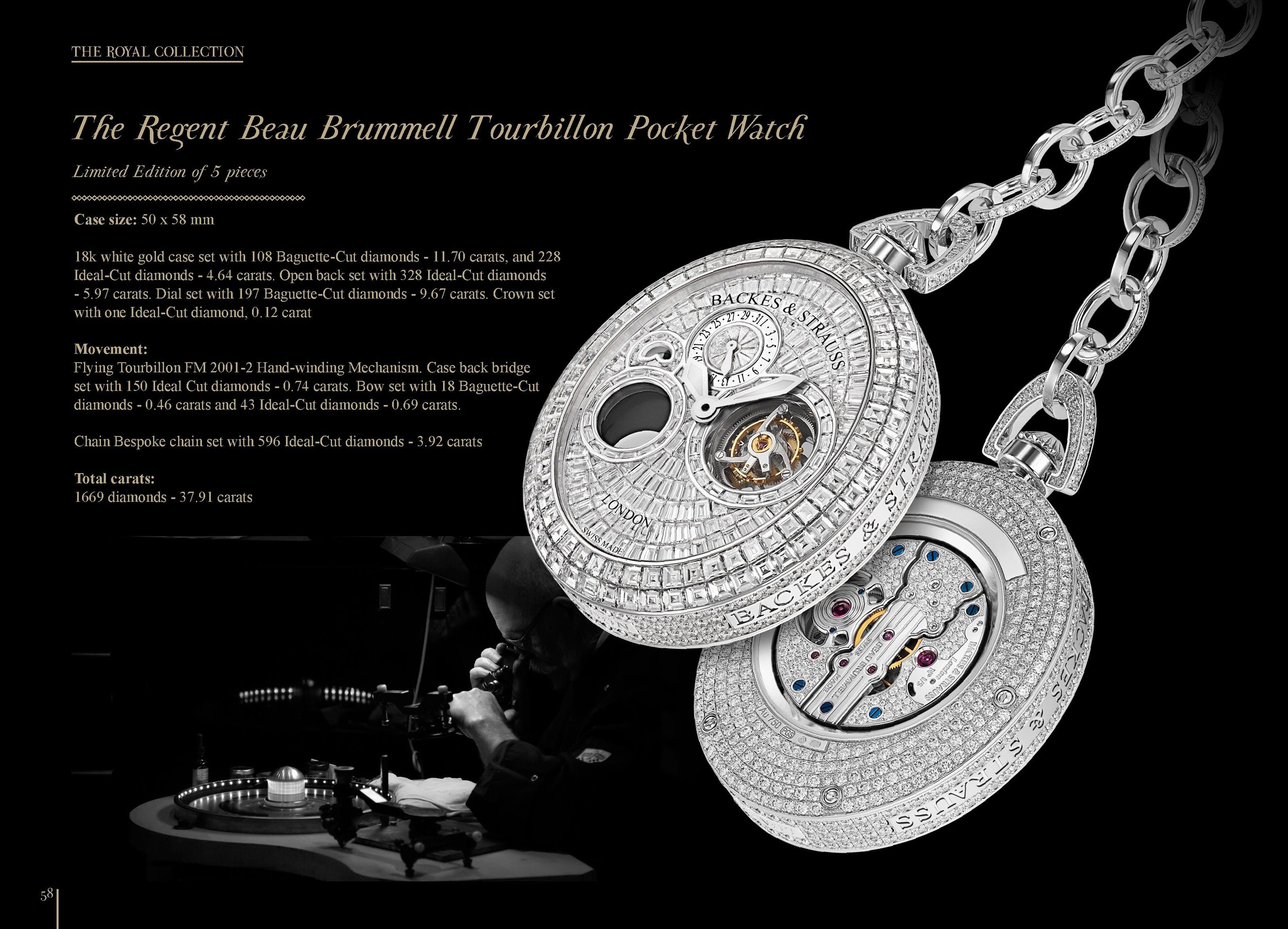 The Regent Beau Brummell Tourbillon iconic pocket watch