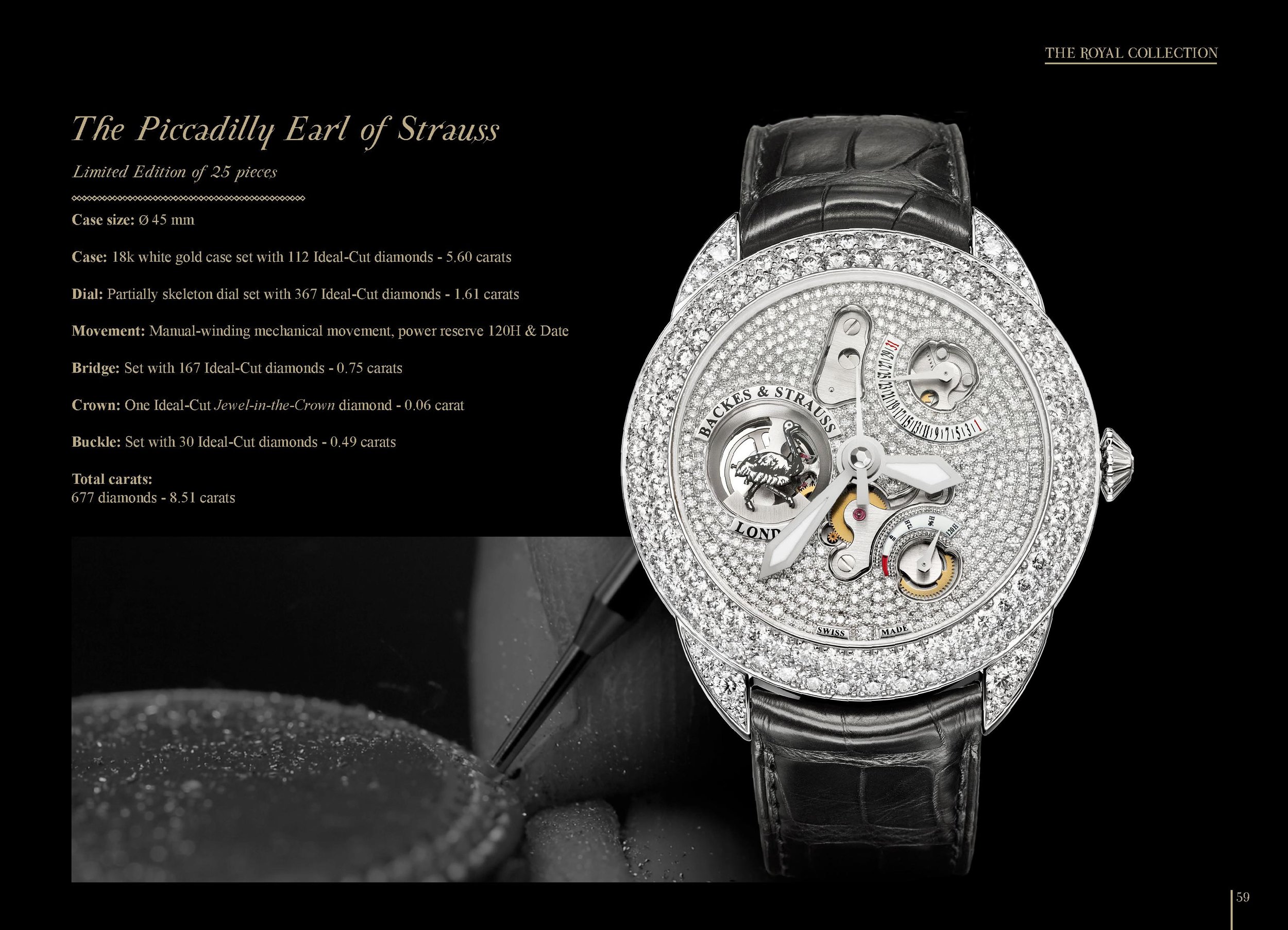 The Piccadilly Earl of Strauss limited edition watch 