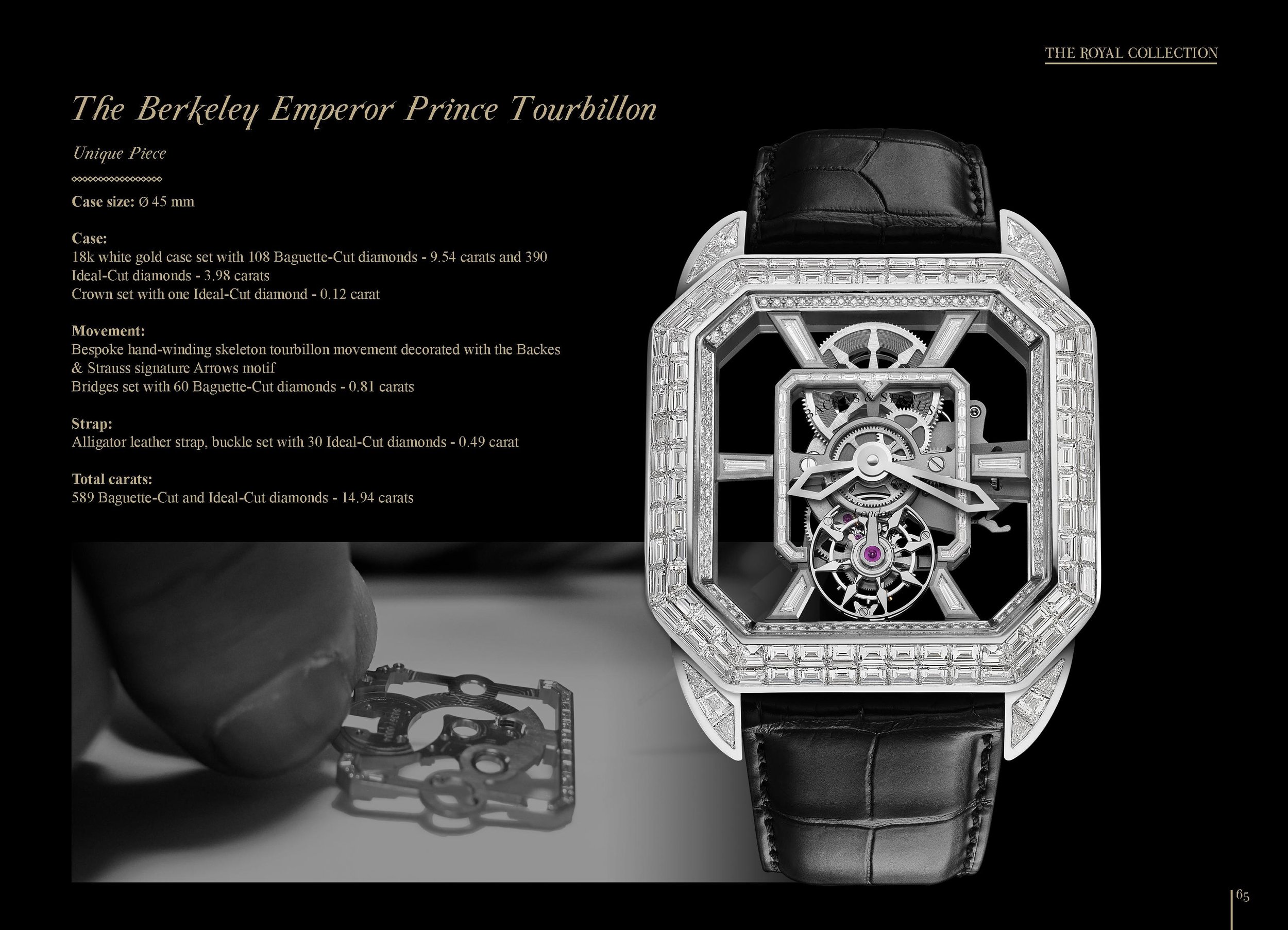 The Berkeley Emperor Prince Tourbillon 45 diamond watch