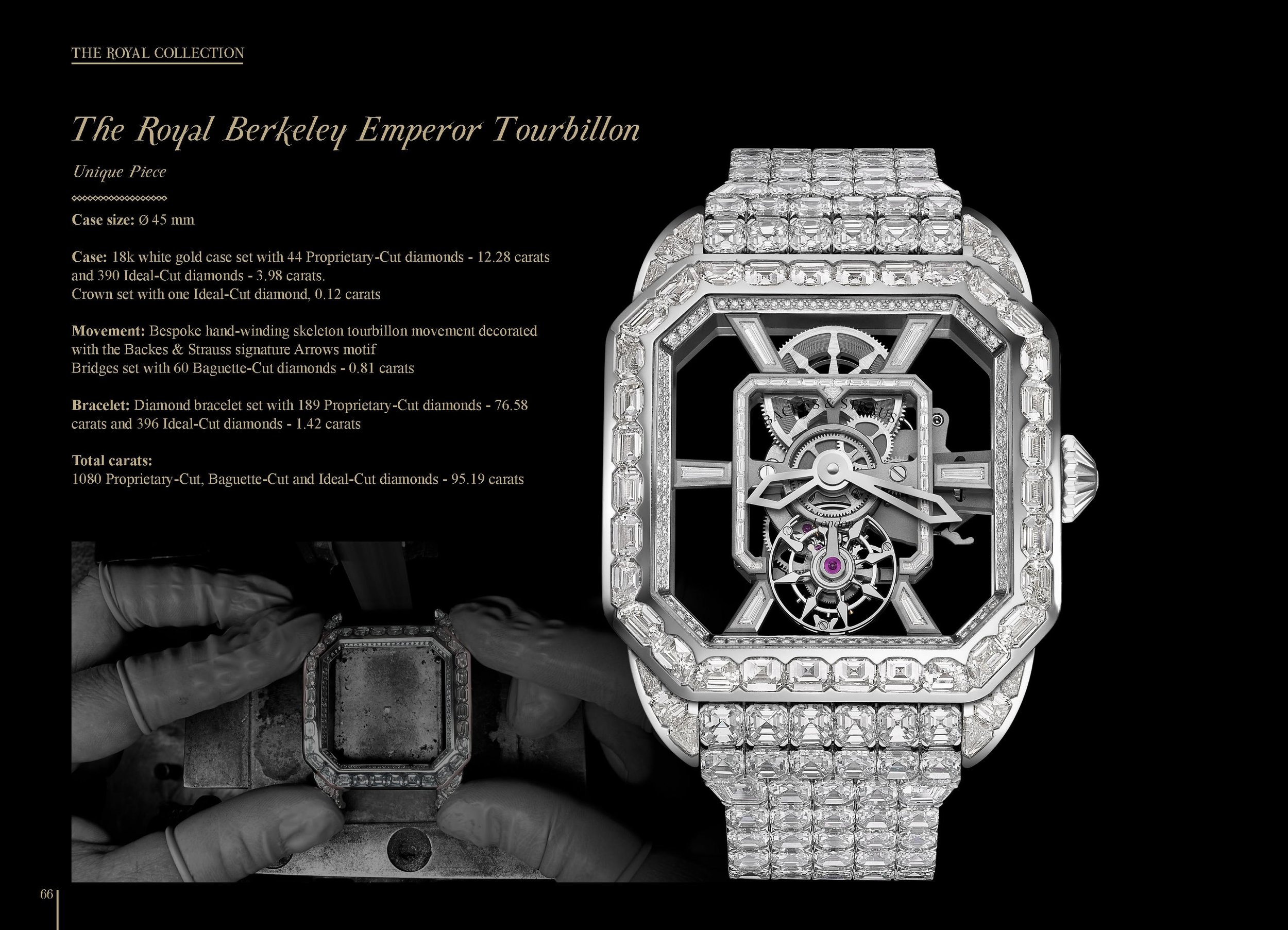 The Royal Berkeley Emperor Tourbillon 45 diamond encrusted watch