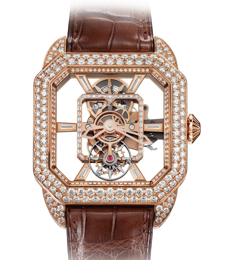 Berkeley Emperor Brilliant Tourbillon luxury diamond set case watch