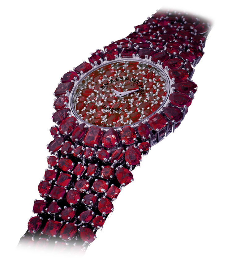 Piccadilly Princess Royal Red Rose luxury diamond watch