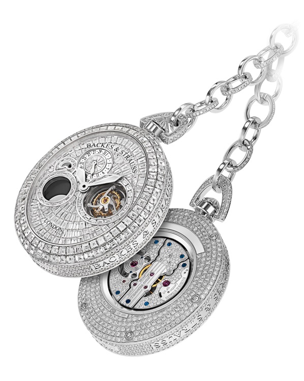 Regent Beau Brummel Tourbillon pocket watch 5058 diamond watch 