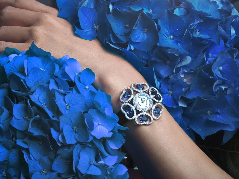 Countess Victoria Topaz Swiss Blue luxury diamond watch