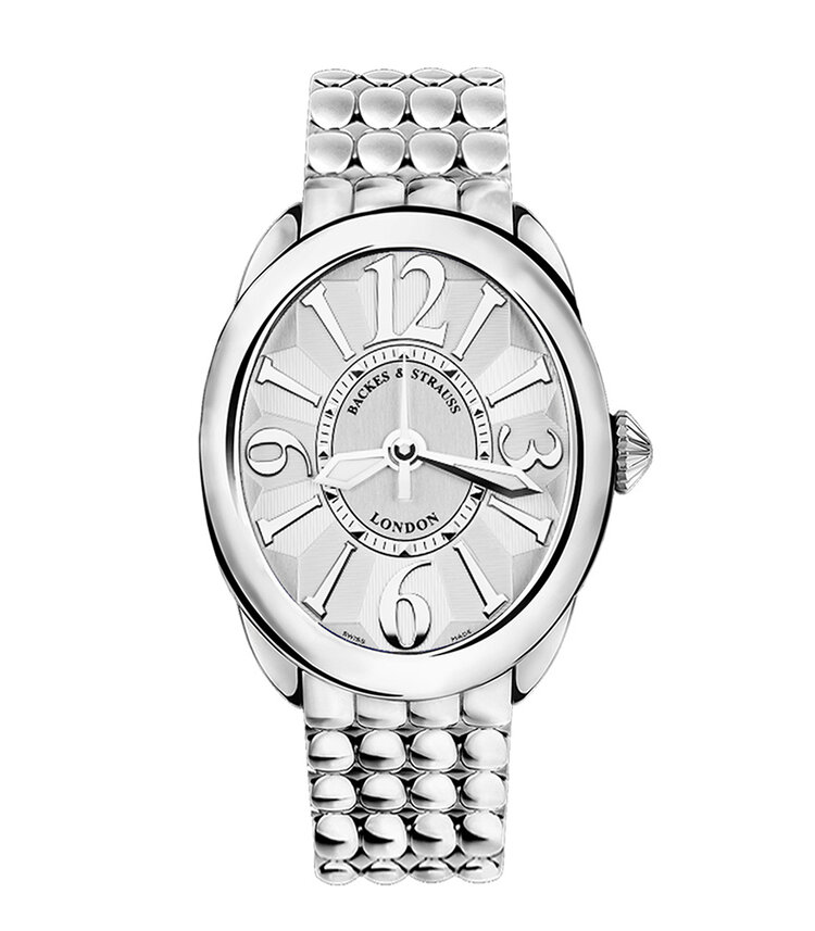 Diamond Steel Strauss Watches 3643 - Regent Luxury Backes & —
