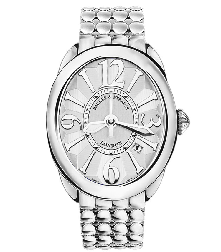 Luxury 3643 Diamond - & Watches Strauss Steel Regent — Backes