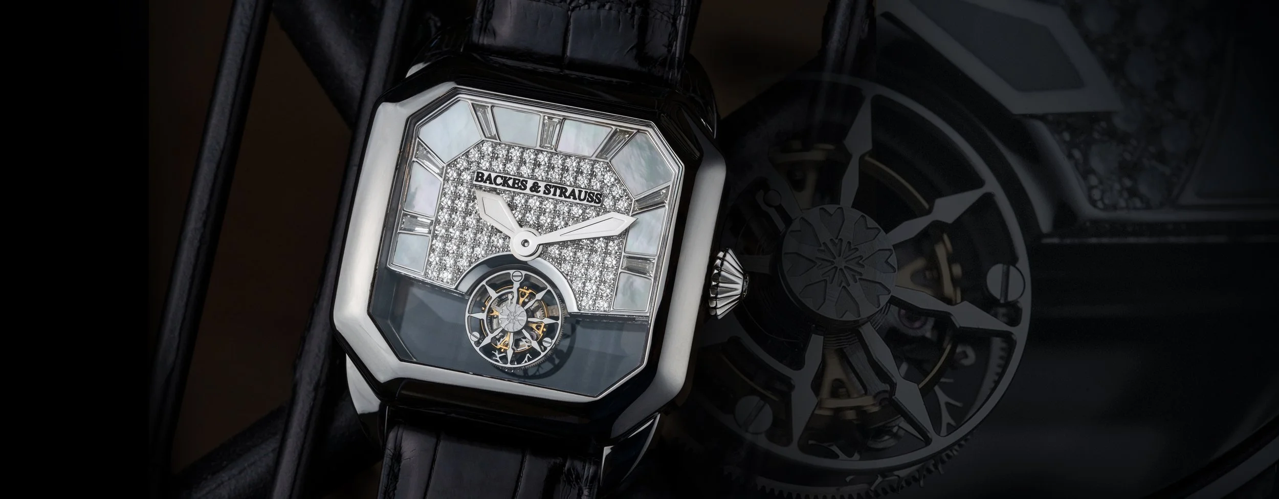 Black Steel Watches Men Top Brand Luxury Creative Diamond