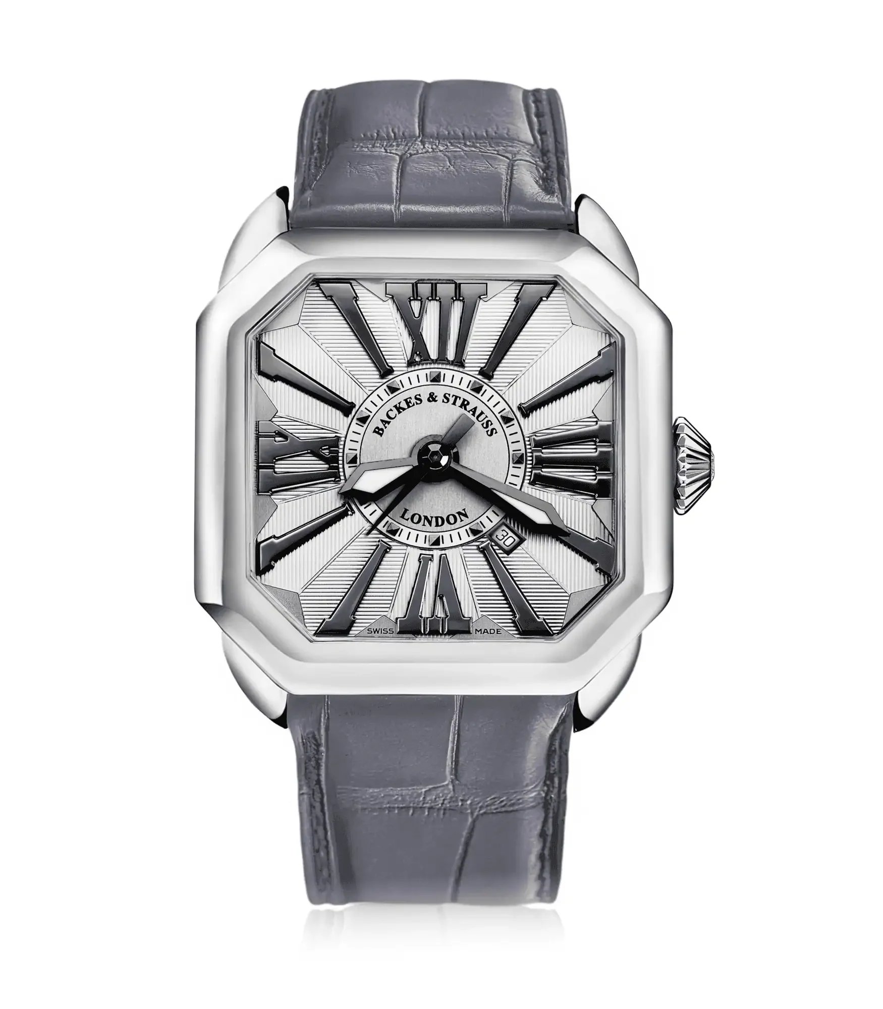 Berkeley automatic watch combining modern luxury design with classic white dial.webp