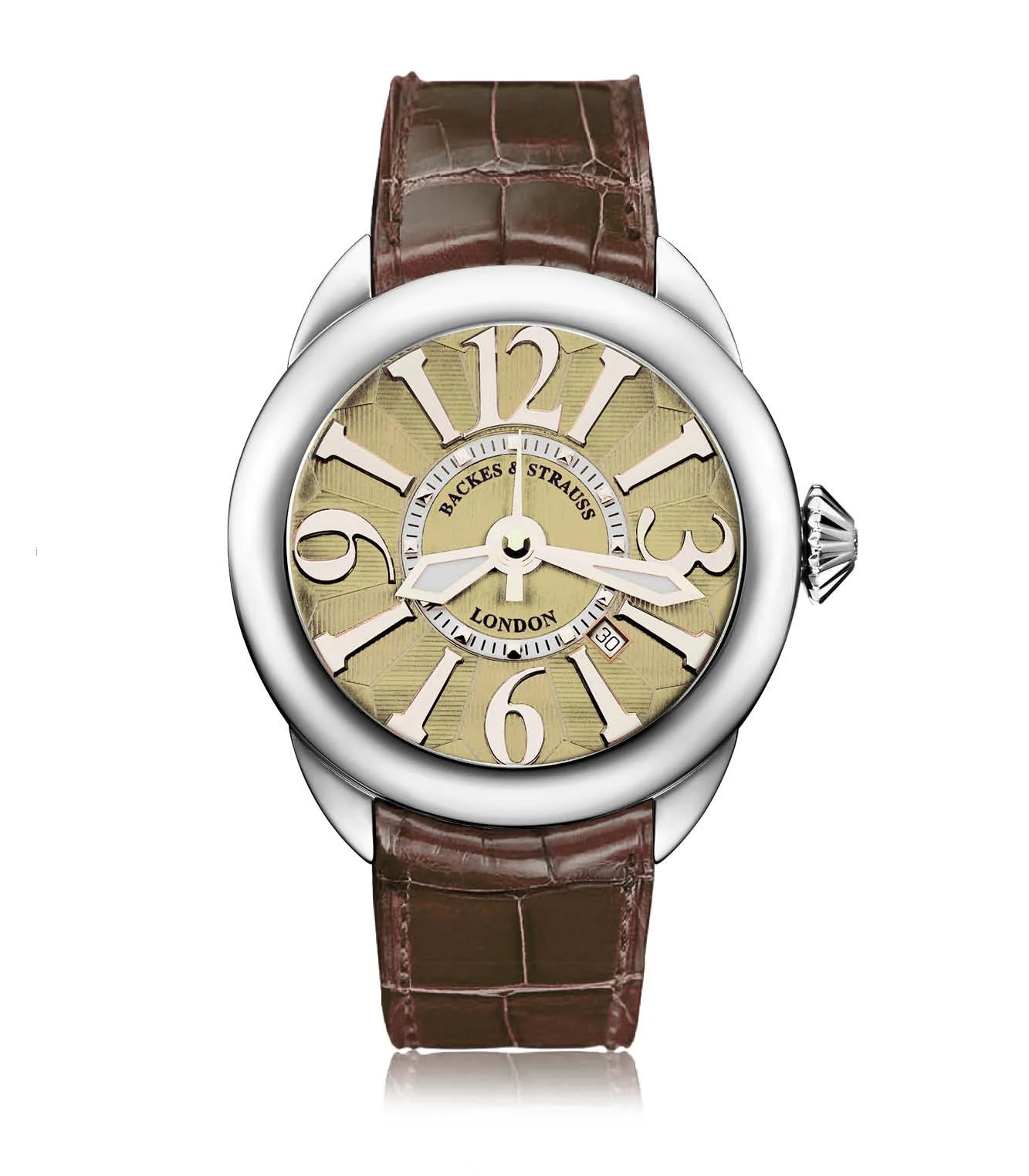 Backes & Strauss Piccadilly Steel 45 — Champagne / Rose Arabic