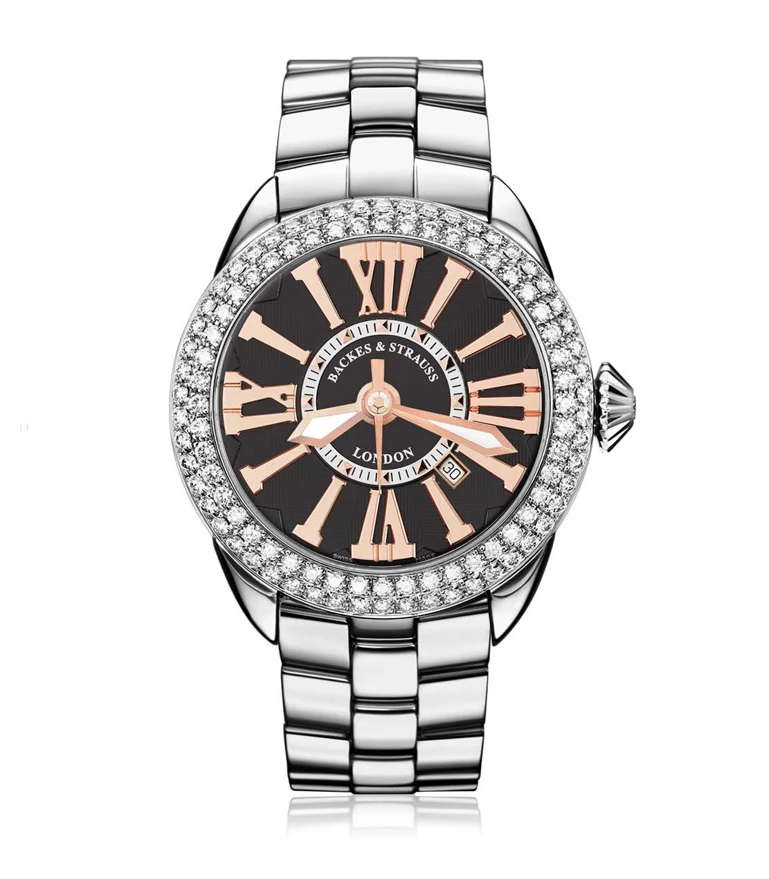 Backes & Strauss Piccadilly 40 SP SS — Black / Rose Roman