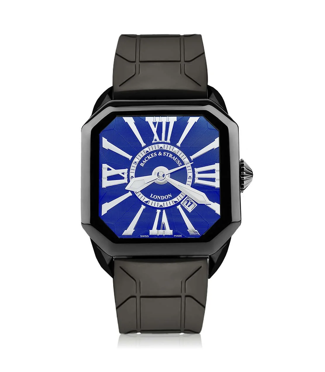 Berkeley Swiss made men’s watch with square black PVD steel case and diamond-set crown.jpg