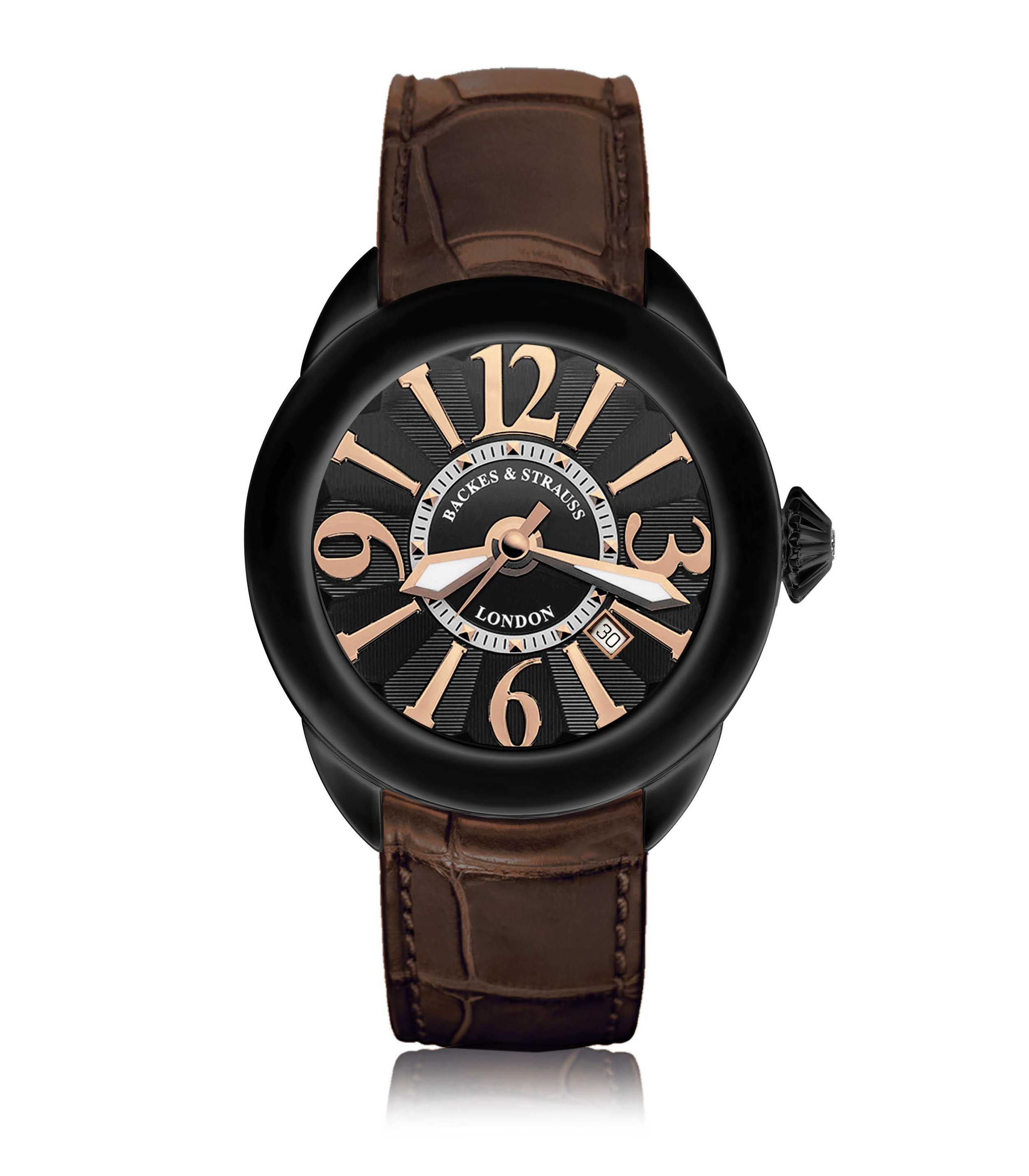 Backes & Strauss Piccadilly 40 BK — Black / Rose Arabic