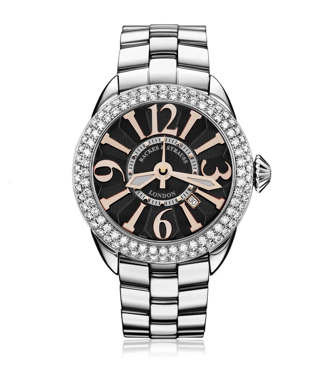 Backes & Strauss Piccadilly 40 SP SS — Black / Rose Arabic