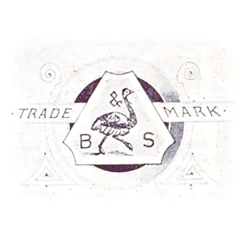 Backes & Strauss trademark featuring the ostrich symbol, representing the brand’s heritage in diamond watches