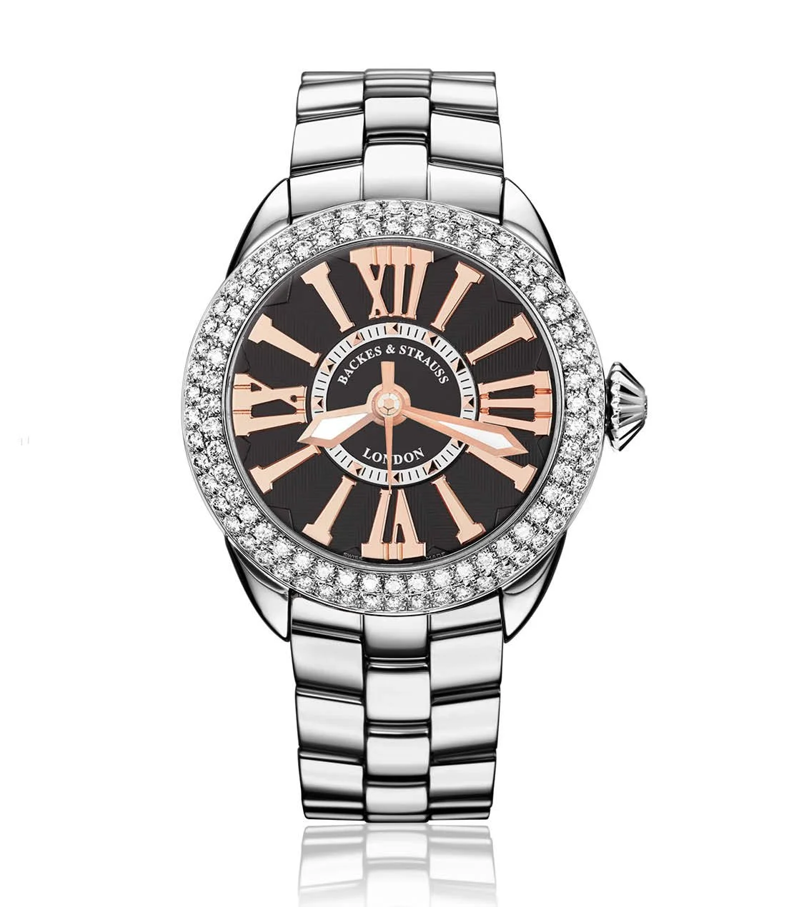 Backes & Strauss Piccadilly 37 SP SS — Black / Rose Roman