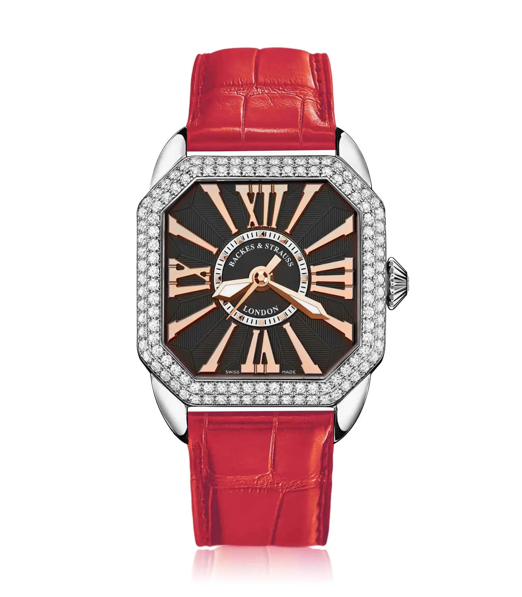Berkeley everyday luxury watch for women with leather strap and classic black dial design.webp