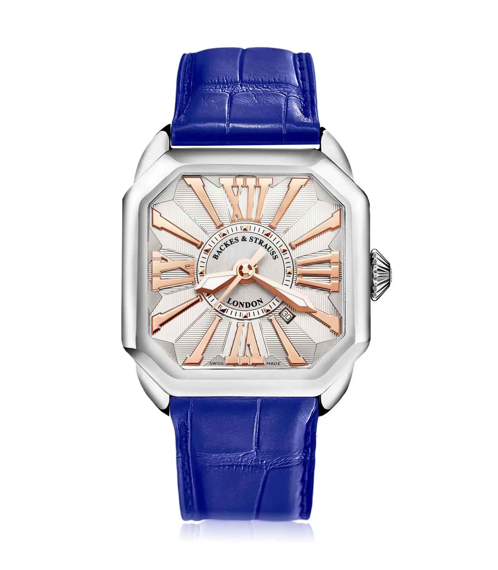 Backes & Strauss Berkeley Steel 40 — White / Rose Roman
