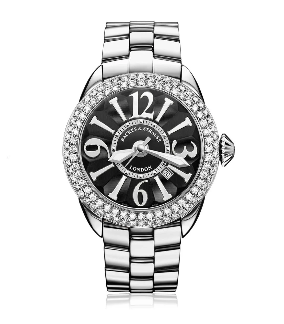 Backes & Strauss Piccadilly 40 SP SS — Black / White Arabic