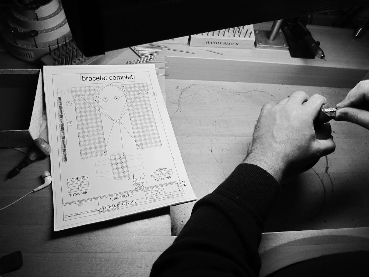 Watchmaking tools and precision equipment used to prototype the Royal Berkeley Emperor Tourbillon