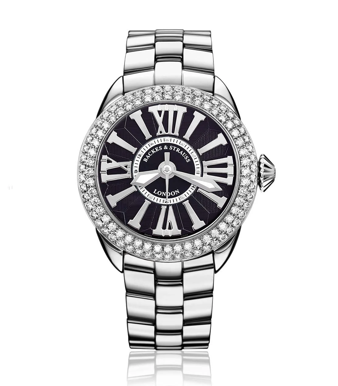 Backes & Strauss Piccadilly 37 SP SS — Black / White Roman
